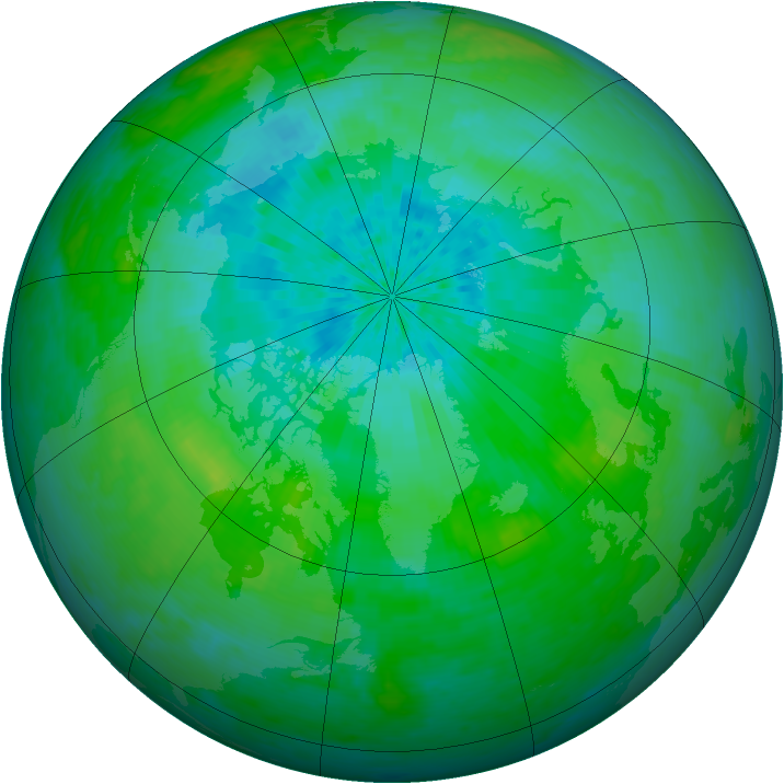 Arctic ozone map for 28 August 2004